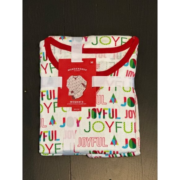NWT Wondershop Joyful 2-Piece Pajama set Size M - Picture 1 of 2